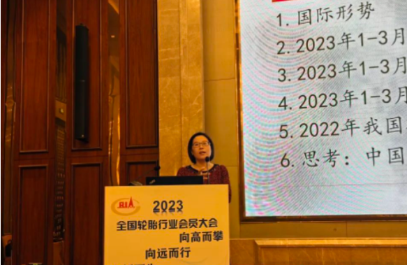 中國(guó)橡膠工業(yè)協(xié)會(huì)會(huì)長(zhǎng)徐文英則就中國(guó)輪胎市場(chǎng)的內(nèi)外需發(fā)展情況進(jìn)行了主題演講。通用股份總經(jīng)理程金元?jiǎng)t以《走出去”企業(yè)的經(jīng)營(yíng)思考與建議》為題做了專題報(bào)告，強(qiáng)調(diào)了企業(yè)走出國(guó)門的重要性以及相應(yīng)的戰(zhàn)略與戰(zhàn)術(shù)。