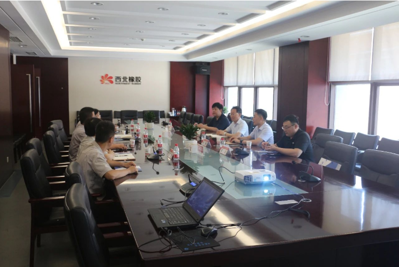 通用技術(shù)高新材料副總經(jīng)理李開占一行前往陜西延長(zhǎng)石油西北橡膠有限公司進(jìn)行了交流訪問。公司副總經(jīng)理賀莉莉、相關(guān)部門負(fù)責(zé)人陪同。