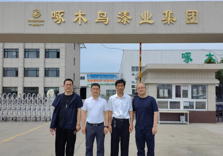 楊錄真董事長(zhǎng)向來(lái)賓們簡(jiǎn)要介紹了啄木鳥(niǎo)漆業(yè)集團(tuán)的整體情況、發(fā)展歷程、技術(shù)研發(fā)、市場(chǎng)布局以及產(chǎn)品應(yīng)用和工程領(lǐng)域等方面。他表示，啄木鳥(niǎo)漆業(yè)自成立以來(lái)，憑借企業(yè)的科技研發(fā)實(shí)力和生產(chǎn)能力，一直致力于為市場(chǎng)提供優(yōu)質(zhì)的產(chǎn)品和服務(wù)。