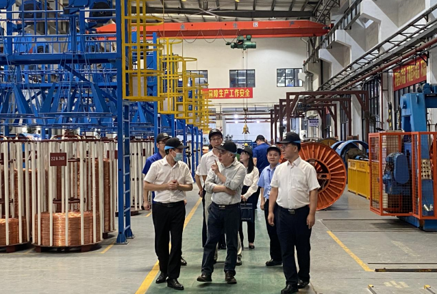 廣州市國(guó)資委黨委委員一行到廣州電纜廠調(diào)研