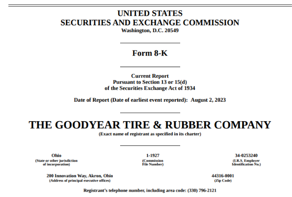 固特異連續(xù)三個(gè)季度業(yè)績(jī)持續(xù)下滑，面臨挑戰(zhàn)