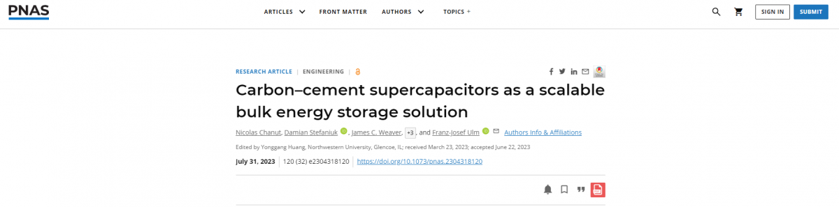 美國麻省理工學院(MIT)的最新研究成果表明，水泥和炭黑這兩種歷史悠久的常見材料，可能會成為一種嶄新且低成本的儲能系統(tǒng)的基礎材料。這一發(fā)現(xiàn)引發(fā)了科學界的極大興趣，因為這種新型超級電容器有望徹底改變可再生能源的儲存方式，包括太陽能、風能和潮汐能等。
