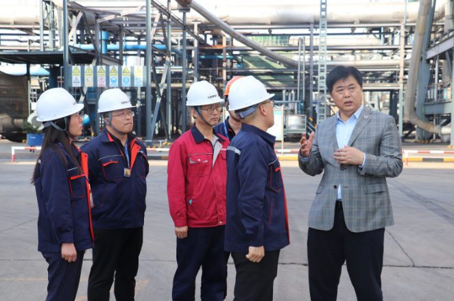 萬達集團黨委書記尚吉永到耐斯特炭黑公司視察指導(dǎo)